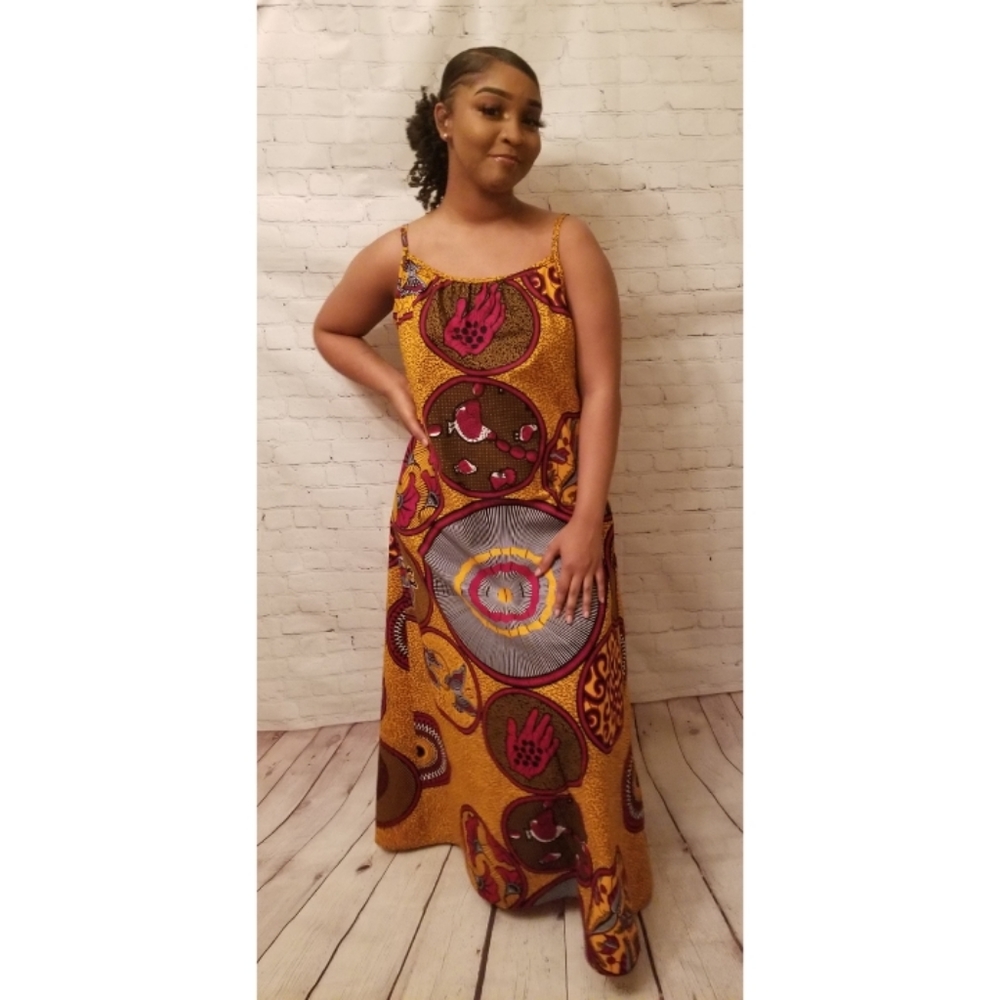 Ankara Maxi Sundress
